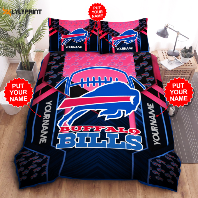 Buffalo Bills Duvet Cover Bedding Set Gift For Fans 1