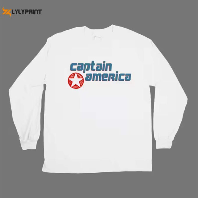 Captain America Longsleeve T-Shirt (Worn By Kurt Cobain) 1