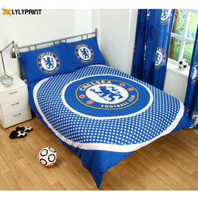 Chelsea Fc Duvet Cover Bedding Set Gift For Fans 1