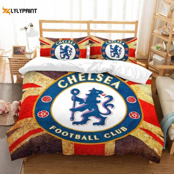 Chelsea Fc Duvet Cover Bedding Set Gift For Fans 1