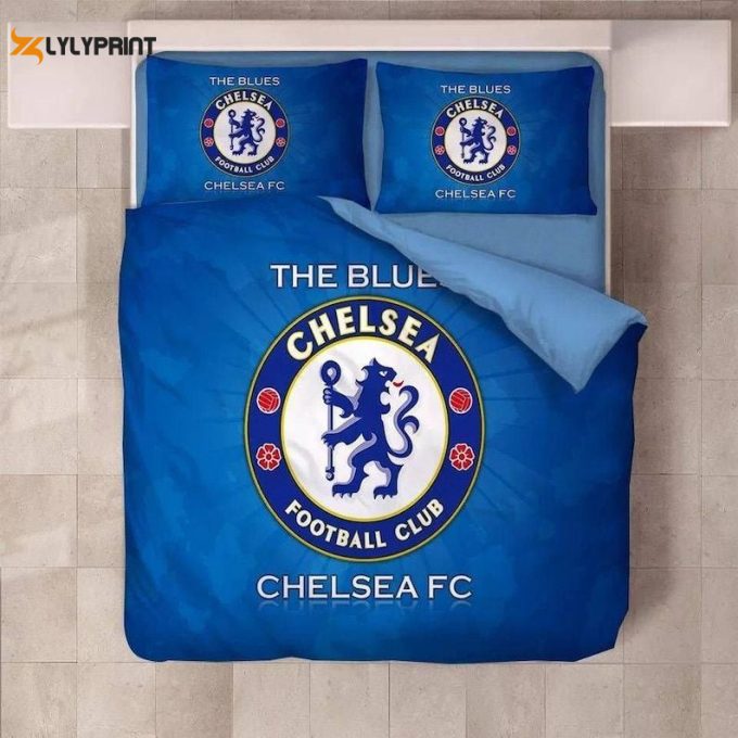 Chelsea Football Club Duvet Cover Bedding Set Gift For Fans 1