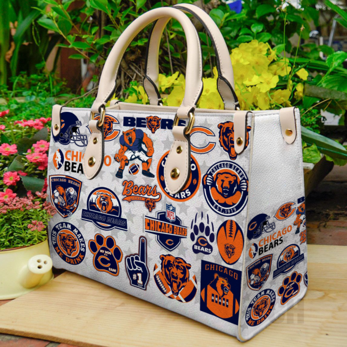 Chicago Bears Leather Bag For Women Gift 2