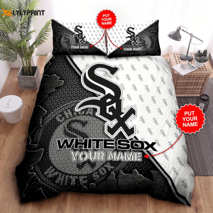 Chicago White Sox Duvet Cover Bedding Set Gift For Fans 1