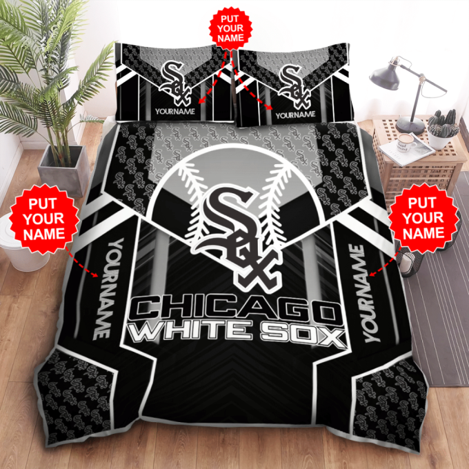 Chicago White Sox Duvet Cover Bedding Set Gift For Fans 2