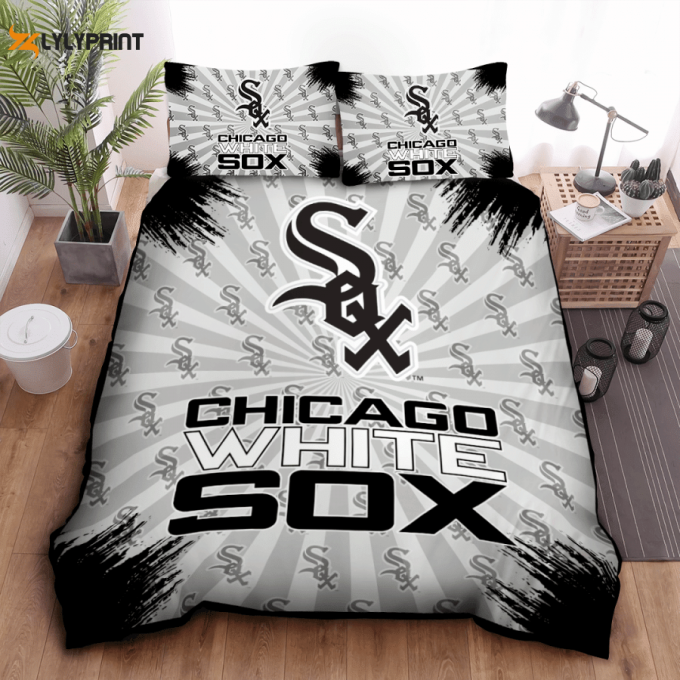 Chicago White Sox Duvet Cover Bedding Set Gift For Fans 1