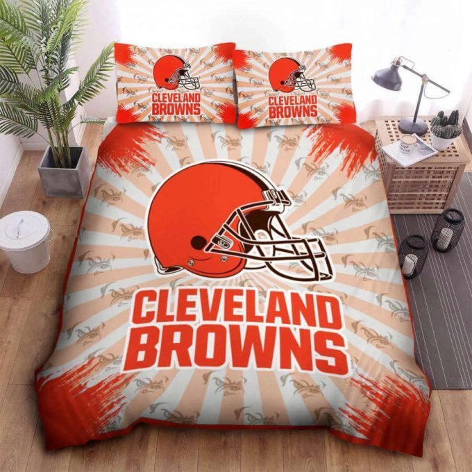 Cleveland Browns Duvet Cover Bedding Set Gift For Fans 2