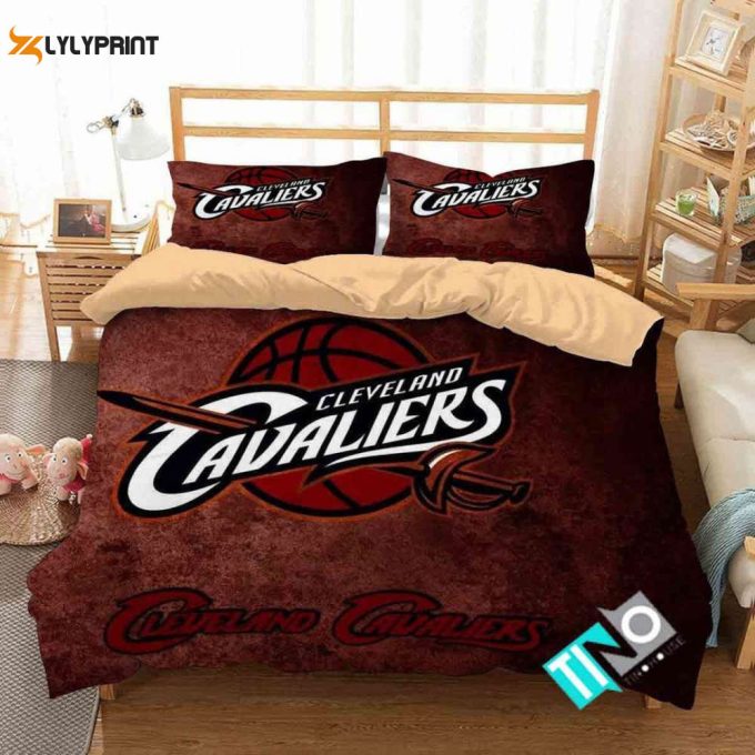 Cleveland Cavaliers Duvet Cover Bedding Set Gift For Fans 1