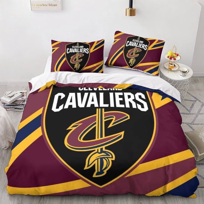 Cleveland Cavaliers Duvet Cover Bedding Set Gift For Fans 3