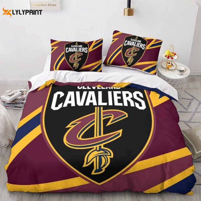 Cleveland Cavaliers Duvet Cover Bedding Set Gift For Fans 1