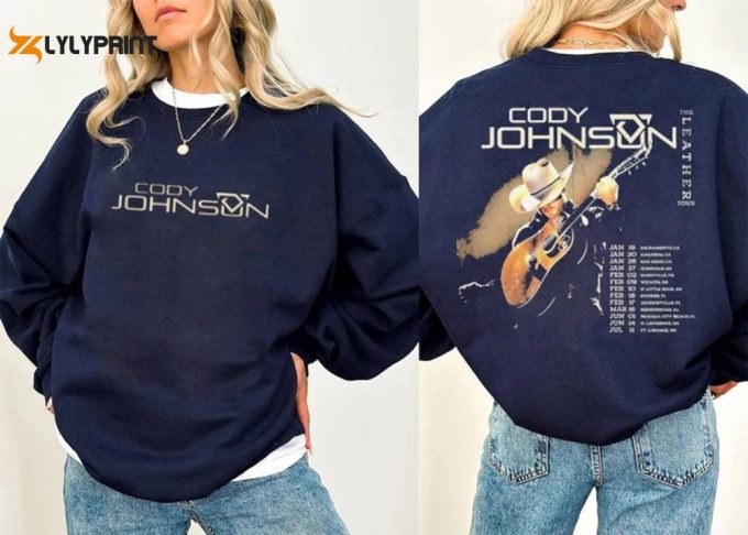 Co.dy John.son The Leather Tour 2024 Sweatshirt, Co.dy John.son Concert 2024, The Leather Tour Merch, Country Music Hoodie 1