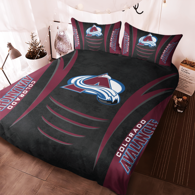 Colorado Avalanche Duvet Cover Bedding Set Gift For Fans 5