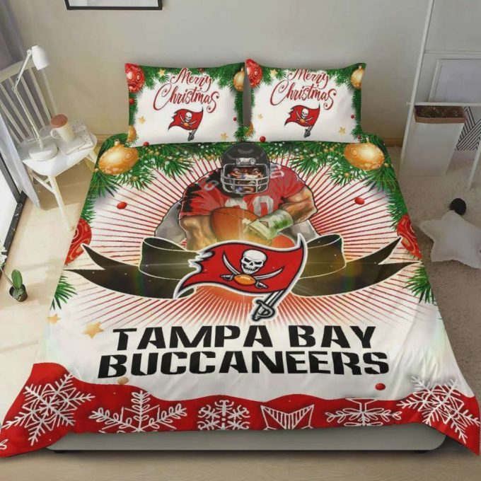 Cool Gift Store Xmas Tampa Bay Buccaneers Duvet Cover Bedding Set Gift For Fans 2