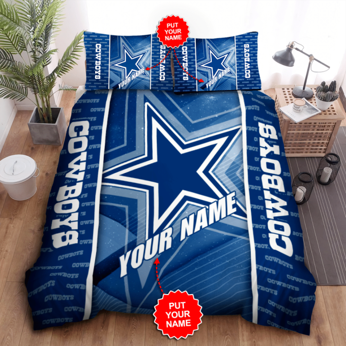 Dallas Cowboys Duvet Cover Bedding Set Gift For Fans 2