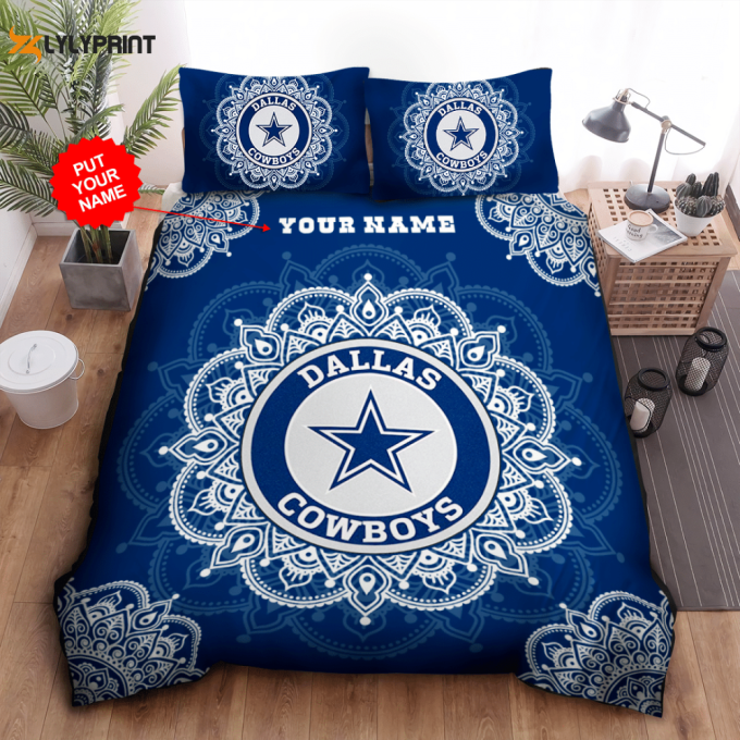 Dallas Cowboys Duvet Cover Bedding Set Gift For Fans 1