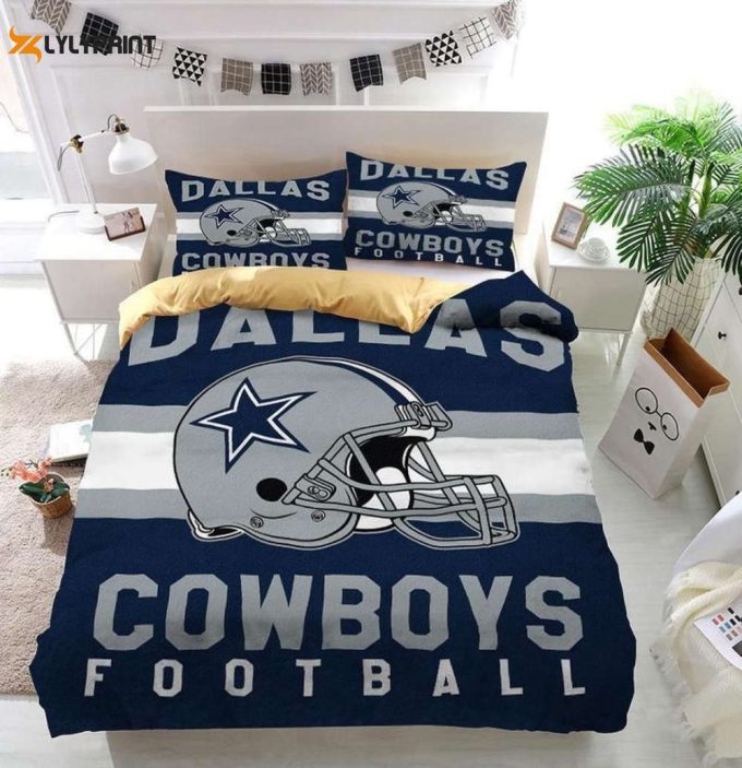 Dallas Cowboys Duvet Cover Bedding Set Gift For Fans 1