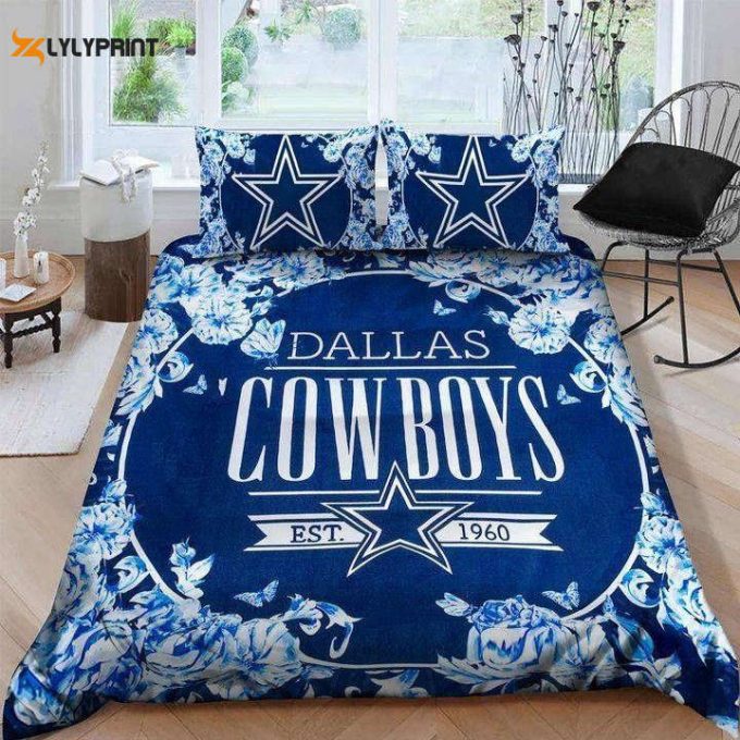 Dallas Cowboys Duvet Cover Bedding Set Gift For Fans 1