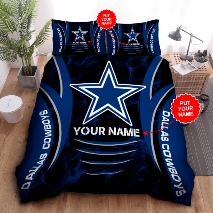 Dallas Cowboys Duvet Cover Bedding Set Gift For Fans 2