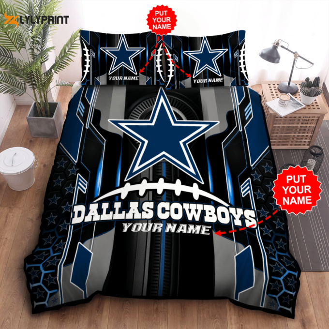 Dallas Cowboys Duvet Cover Bedding Set Gift For Fans 1