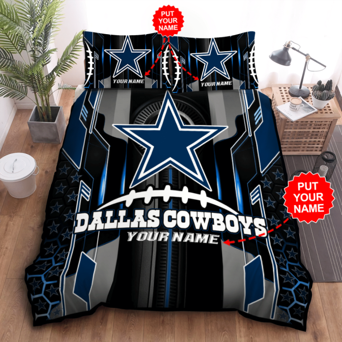 Dallas Cowboys Duvet Cover Bedding Set Gift For Fans 2