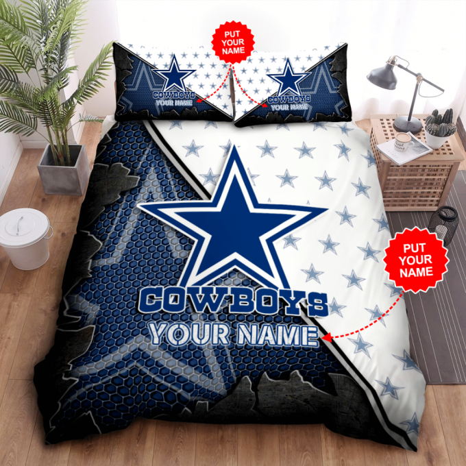 Dallas Cowboys Duvet Cover Bedding Set Gift For Fans 2