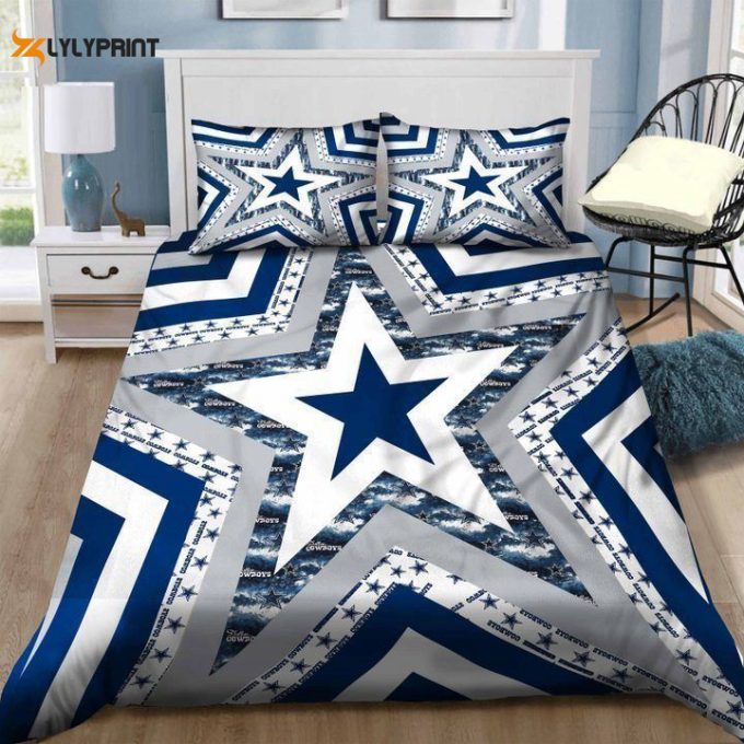 Dallas Cowboys Duvet Cover Bedding Set Gift For Fans 1