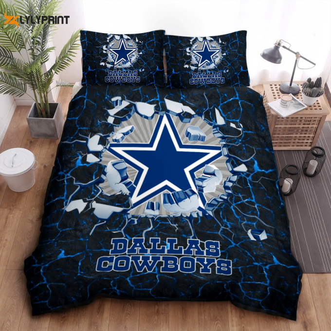 Dallas Cowboys Duvet Cover Bedding Set Gift For Fans 1