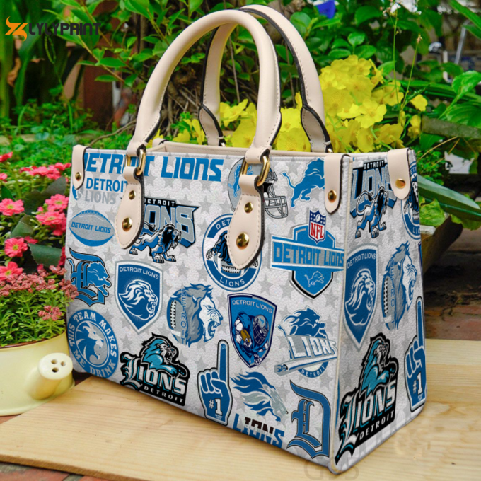 Detroit Lions Leather Bag For Women Gift 1