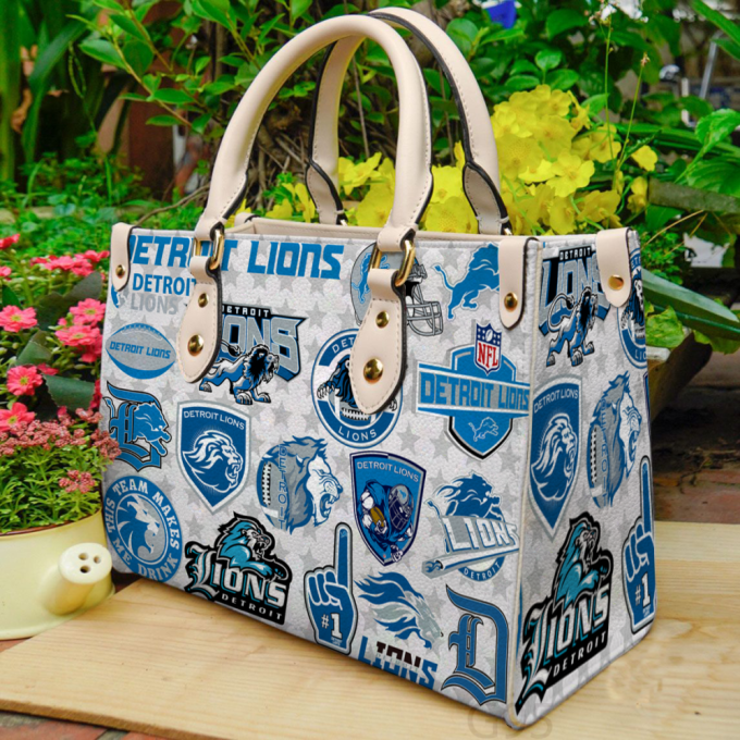 Detroit Lions Leather Bag For Women Gift 2