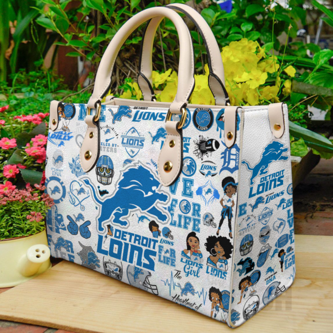 Detroit Lions Lover Leather Bag For Women Gift 2