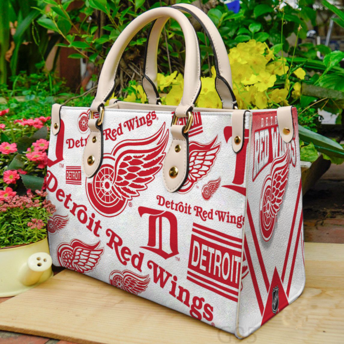 Detroit Red Wings A1 Leather Bag G95 2