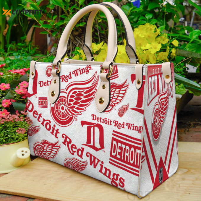 Detroit Red Wings A1 Leather Bag G95 1