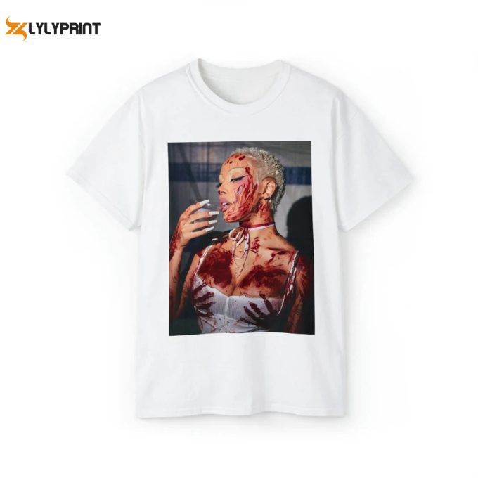 Doja Cat Bloody Demon Scarlet T-Shirt: The Scarlet Tour 2023 Merch 1