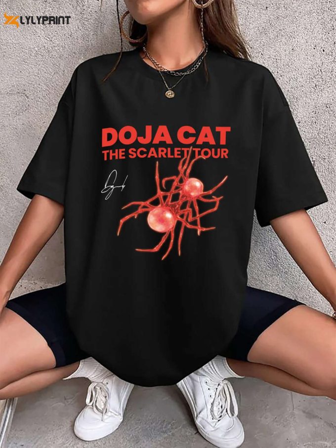 Doja Cat Shirt Rapper Tour 2023 Nasa &Amp;Amp; Scarlet Concert Tee 1