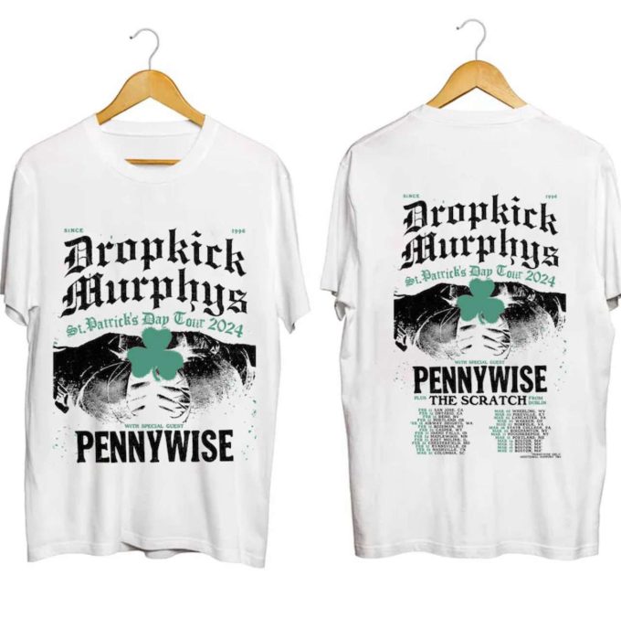 Dropkick Murphys St Patrick S Day Tour Shirt: Double-Sided Band Tee 2