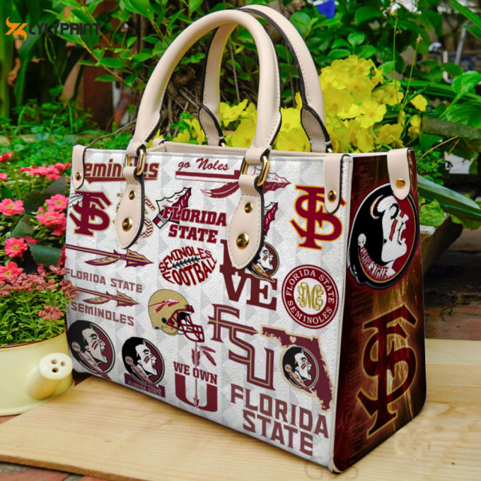 Florida State Leather Bag For Women Gift 1