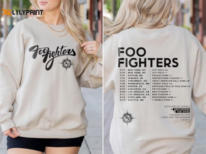 Foo Fighters Band Tour Us 2024 Shirt, Foo Fighters Fan Shirt, Foo Fighters World Tour 2024 Shirt, Foo Fighters Concert 2024, Rock Band Shirt 1