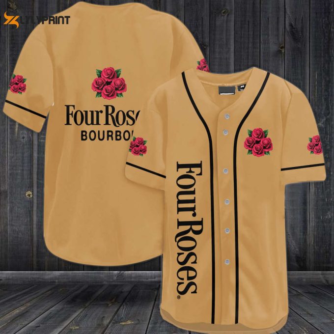 Four Roses Bourbon Baseball Jersey 1