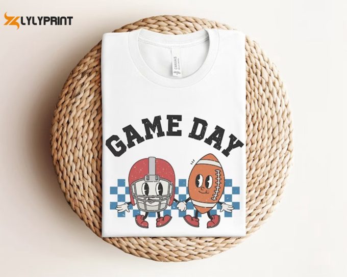 Game Day Football Shirt, Football Shirt, Women Football Shirt, Game Day Shirt, Football Season Shirt, Retro Game Day Shirt, Sports Shirt 1