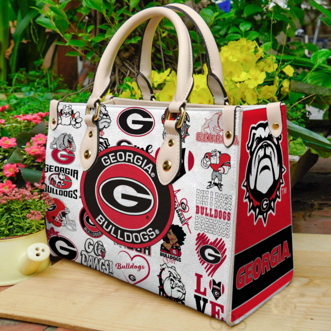 Georgia Bulldogs Hand Leather Bag For Women Gift 2