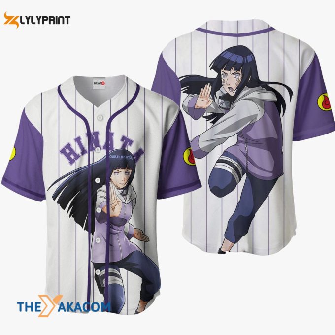 Hinata Hyuga Anime Sport Style Gift Christmas For Fan Baseball Jersey Shirt 1