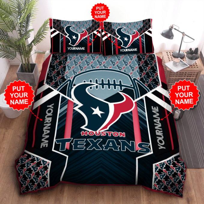 Houston Texans Duvet Cover Bedding Set   Gift For Fans