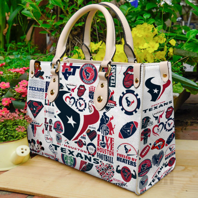 Houston Texans Leather Bag For Women Gift 2