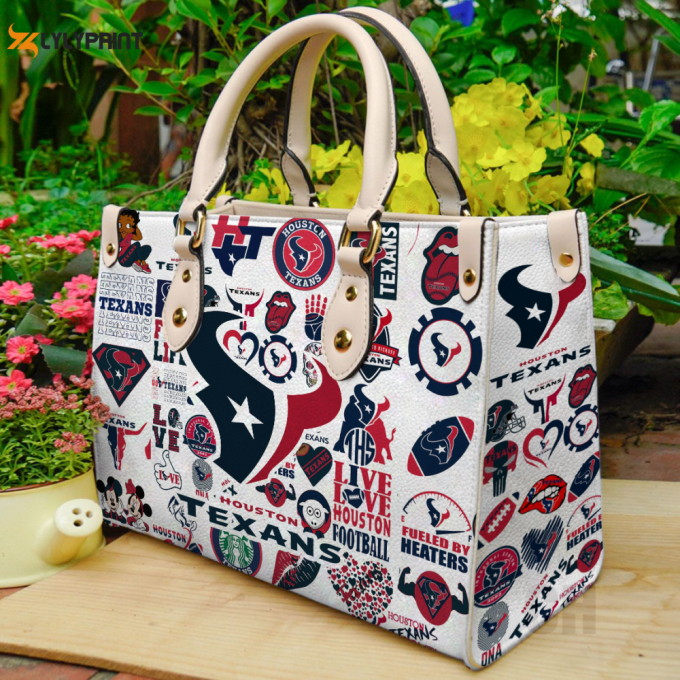 Houston Texans Leather Bag For Women Gift 1