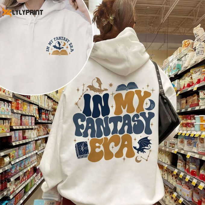 In My Fantasy Era Sweatshirt, Fourth Wings Inspired Shirt, Bookish Gifts, Fantasy Reader, Dragon T Shirt, Book Lover Sweater 1