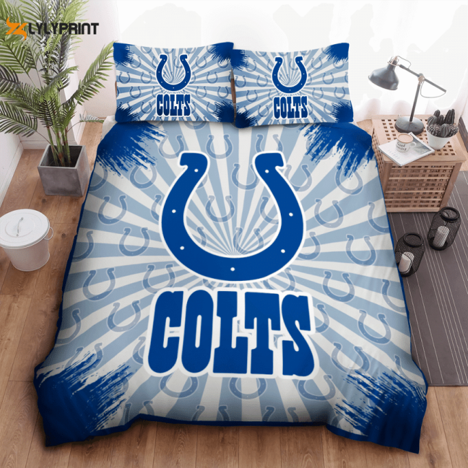 Indianapolis Colts Duvet Cover Bedding Set Gift For Fans 1