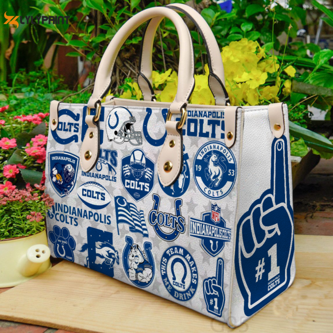 Indianapolis Colts Leather Bag For Women Gift 1