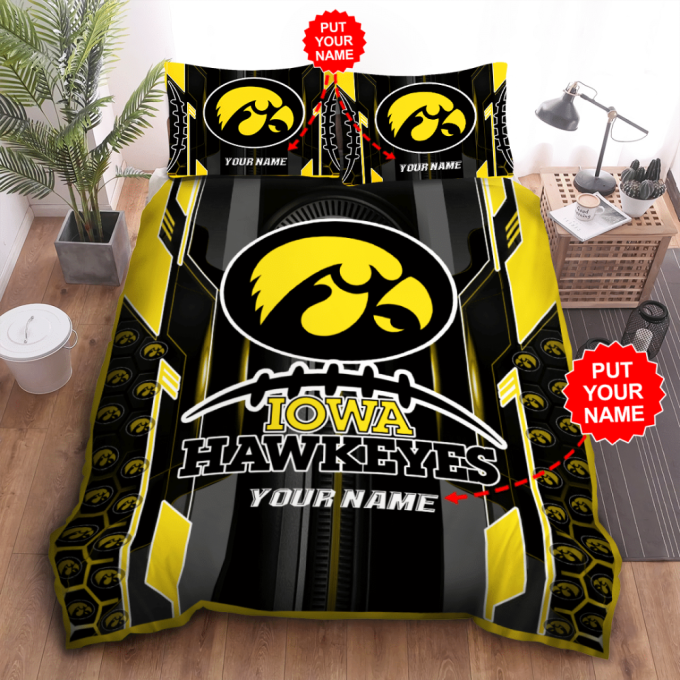 Iowa Hawkeyes Duvet Cover Bedding Set Gift For Fans 2