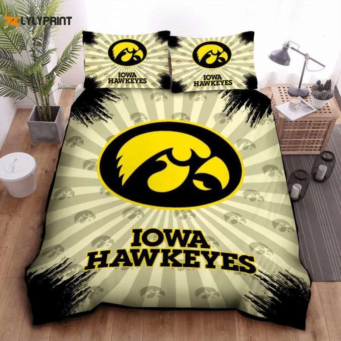 Iowa Hawkeyes Duvet Cover Bedding Set Gift For Fans 1