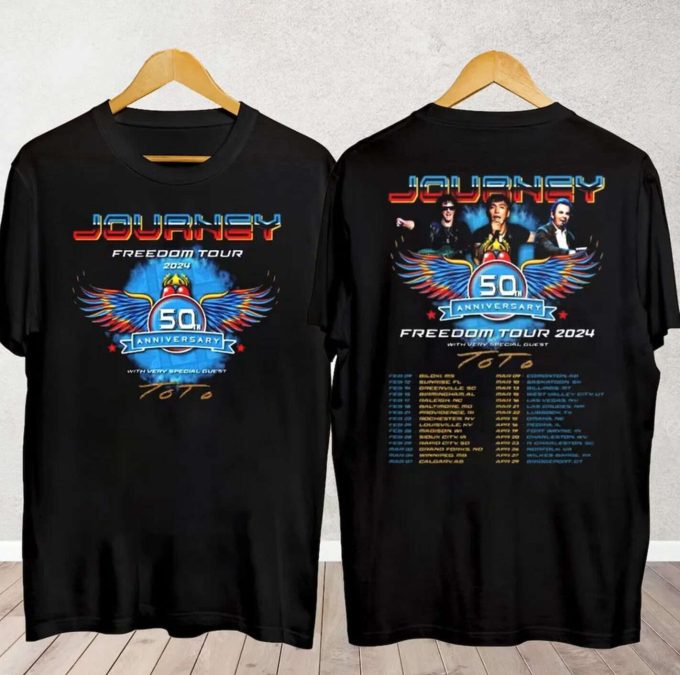 2024 Journey Freedom Tour &Amp; Journey With Toto Concert Shirt - Limited Edition! 2