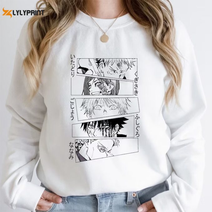 Jujutsu Kaisen Sweatshirt &Amp;Amp; Tee: Vintage Style Jjk Gift Collection 1